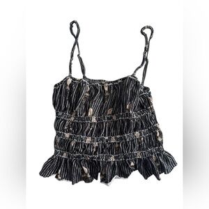 Free people tank top ruffeld